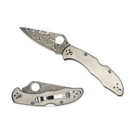 COLTELLO DA TASCA SPYDERCO DELICA 4 TI DAMASCUS