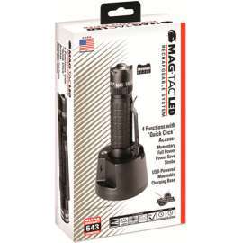 TORCIA LED MAG-TAC CROWNED BEZEL RECARICABILE NERO